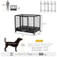 Heavy Duty Dog Crate Metal Cage Kennel, Black
