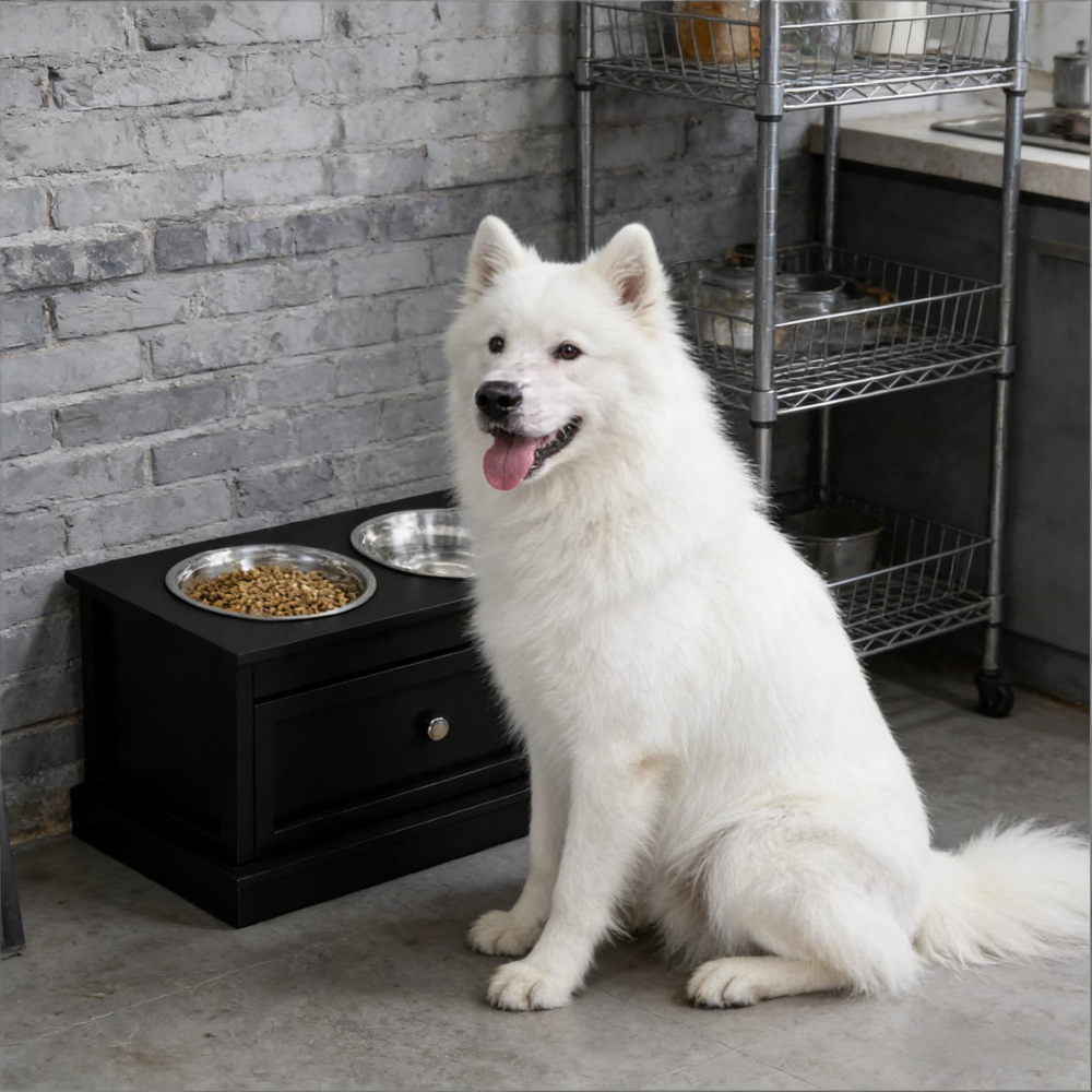 Pet Food Bowl Dog Feeding Station,Raised Dog Bowl Stand