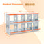 8-Bay Metal Nest Box-Wall Mount for Hens/Ducks, Easy Egg Collection & Assembly, Vented Galvanized Steel Coop Equipment Orange