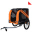 Large Folding Bike Trailer for Dogs – 100LB Capacity All-Terrain Pet Carrier, Durable Steel Frame for Cycling, Jogging, Camping & Outdoor Adventures, Black- Green