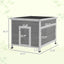 Wooden  with Openable Roof Cage, Removable Floor, Double Doors,  30" x 38" x 30"