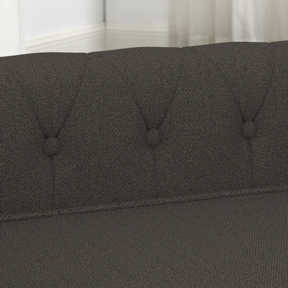 Elegant rectangular pet bed for small and medium-sized dogs, durable elevated dog sofa bed, comfortable dog sofa, modern and fashionable linen fabric dog sofa-Dark Brown