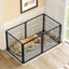 Large Dog Cage 63.7" Dog Kennel for Medium Dogs Puppy Dog Playpen with Top, Pet Cage, Indoor, Black.63.7"L x 34.2"W x 31.7"H.