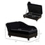 Pet Sofa Dog Sofa for Small Dogs with Storage, Black