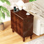 SunJet 2 Drawer Modern Sofa Side Table, Narrow Side Table, Slim Nightstand for Living Room, Bedroom(Expect Arrival Date 2025/4/16)