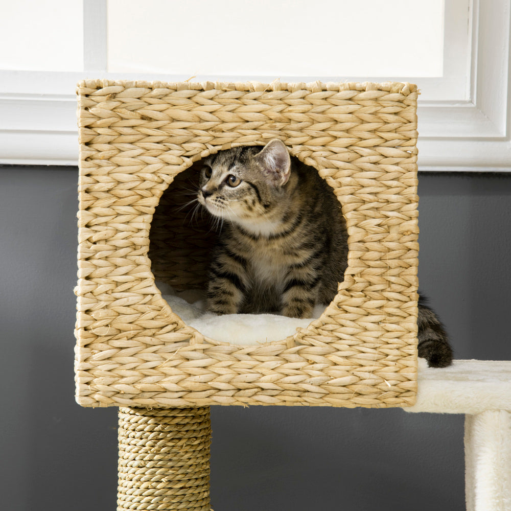 Cat Tree,Cattail Weave Cat Tree for Indoor,Cats Tower