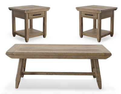 Riverdale - 3 Piece Table Set - Brown