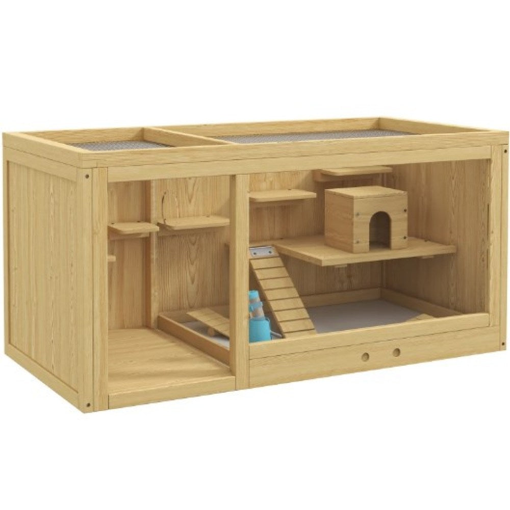 Hamster Cage,Extra Large Wooden Hamster Cage