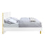 Gaines White High Gloss Finish Queen Bed