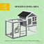 Spacious Pet House,Weatherproof Wooden Rabbit Hutch