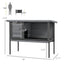 Wooden Rabbit Hutch Elevated with No Leak Tray,  Gray