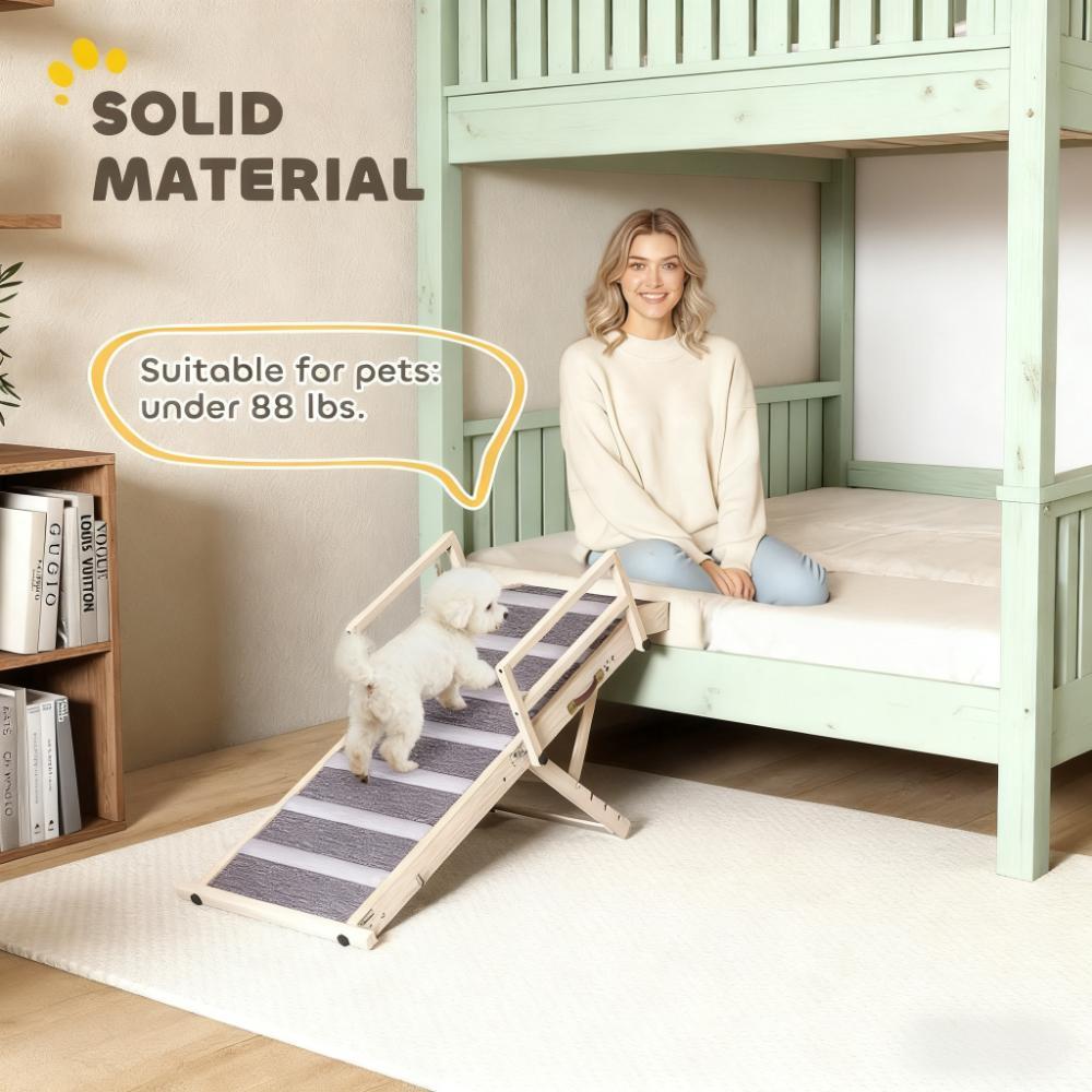 Dog Step with Side Rails Dog Ramp, Folding Pet Ramp