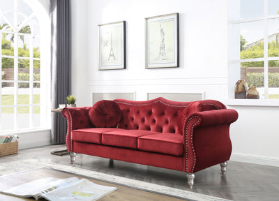 Hollywood G0669A-S Sofa , BURGUNDY