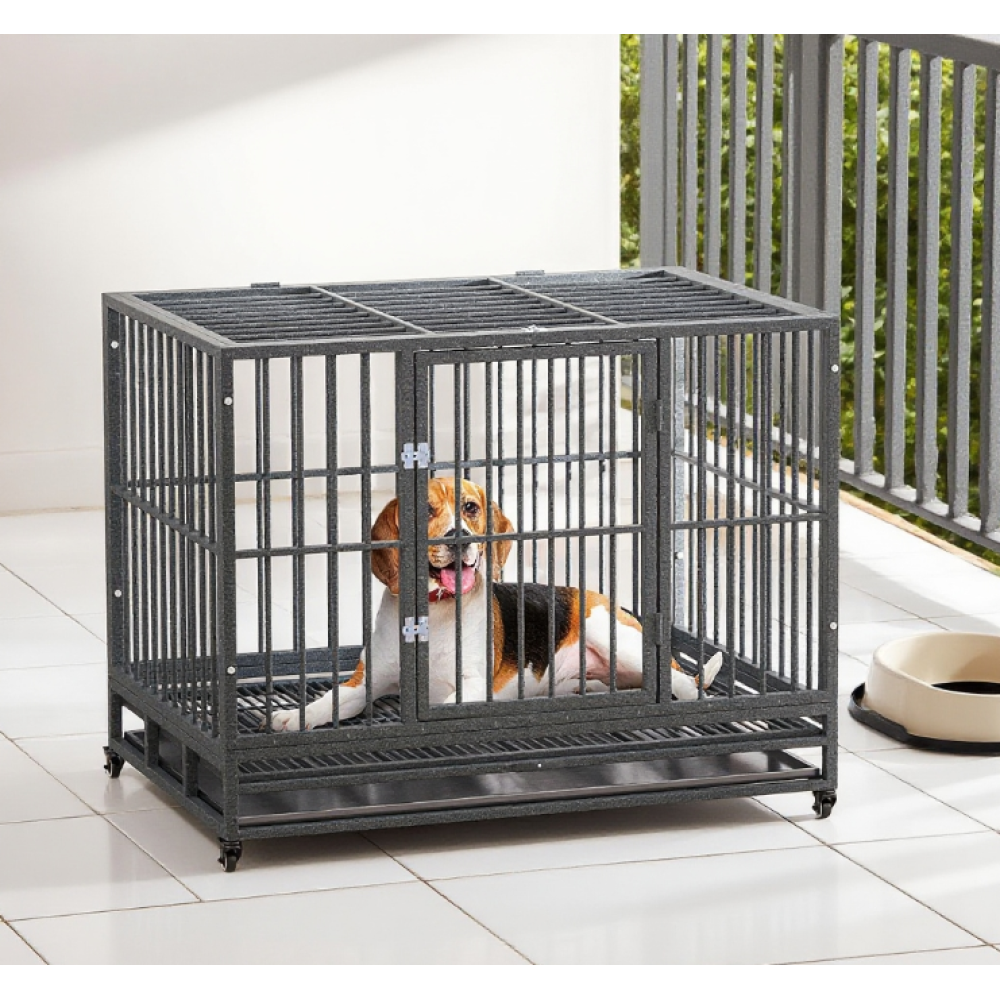 Heavy Duty Dog Crate Metal Cage Kennel