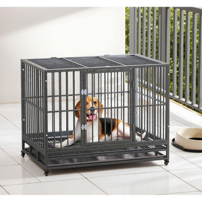 Heavy Duty Dog Crate Metal Cage Kennel