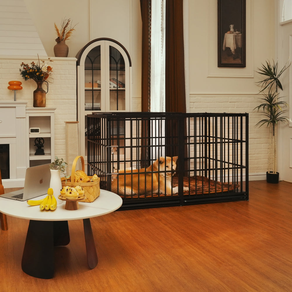 61" Extra Large Heavy Duty Dog Crate Dog cage Strong Metal Dog Kennels and Pens Crates for Large Dogs