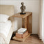 SunJet C-Shaped Bedside Table,Stylish Side Table