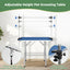 36 Inch Foldable Dog Grooming Table for Home with Adjustable Arm, Noose, Non-Slip Surface, and Storage Mesh Tray