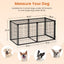 Dog Crate 63" Dog Kennel for Small Medium Dogs, Puppy Dog Playpen with Top, Pet Cage, Indoor, Black.63"L x 29.9"W x 31.9"H.