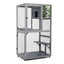 Cat House Catio Outdoor Enclosure with Platforms, 66'' cat condos on Wheels for Outdoor Patio, Dark Gray