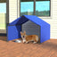 Dog Shade Shelter Outdoor Tent for Small Medium Dogs, Waterproof Sun Protection Pet House for Dogs, Small Animals and Livestock, Blue