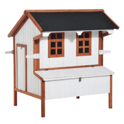 Portable Chicken House,Chicken Coop Wooden Chicken House,Rabbit Hutch Raised Poultry Cage