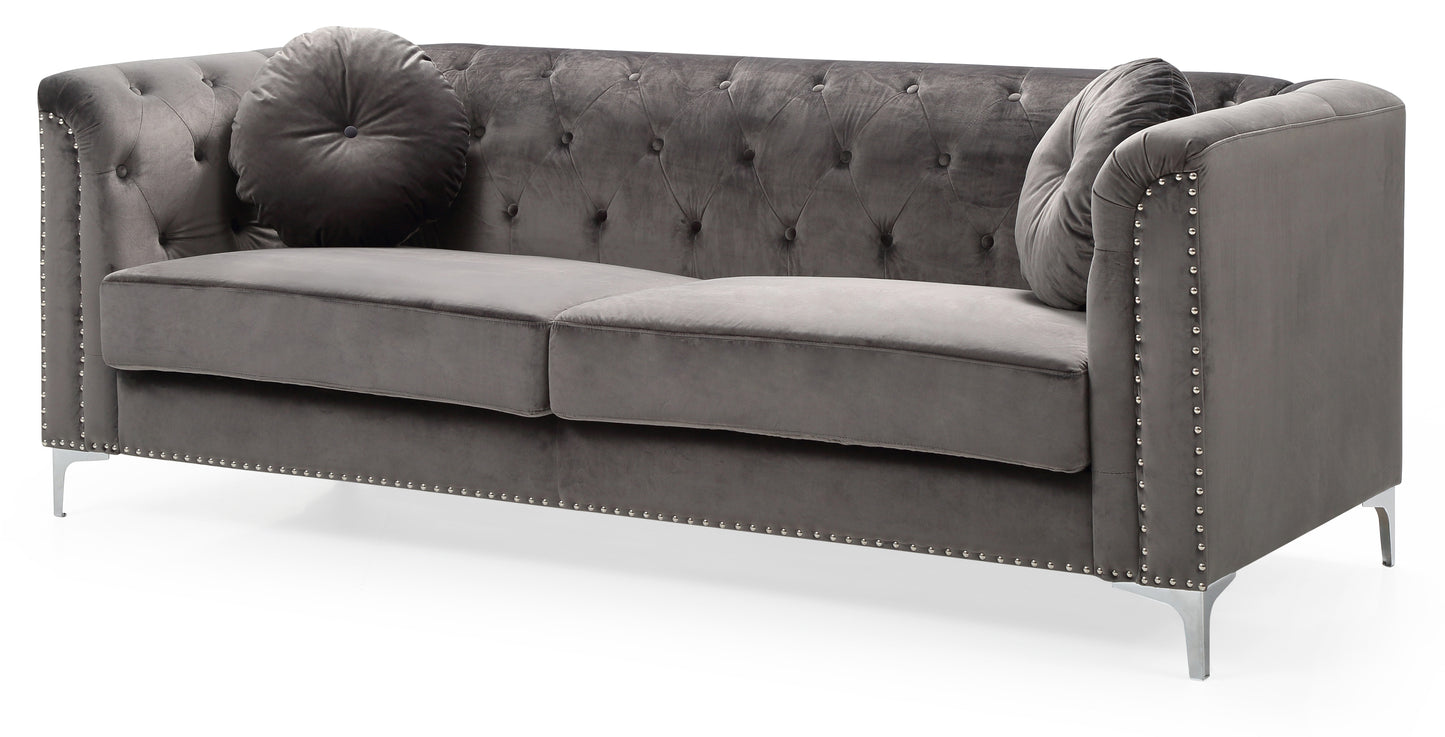 Elegant Contemporary Dark Gray Sofa