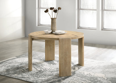 Bowen Oak Finish 47' Round Dining Table