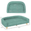 Pet Sofa Couch Bed with Washable Cushion for Large Dogs, Cats, Green