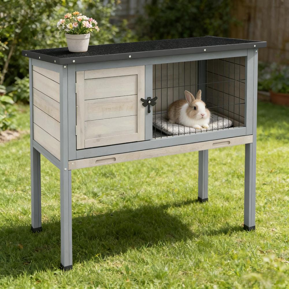 Small Animal Cage Rabbit Hutch,Elevated Rabbit Hutch