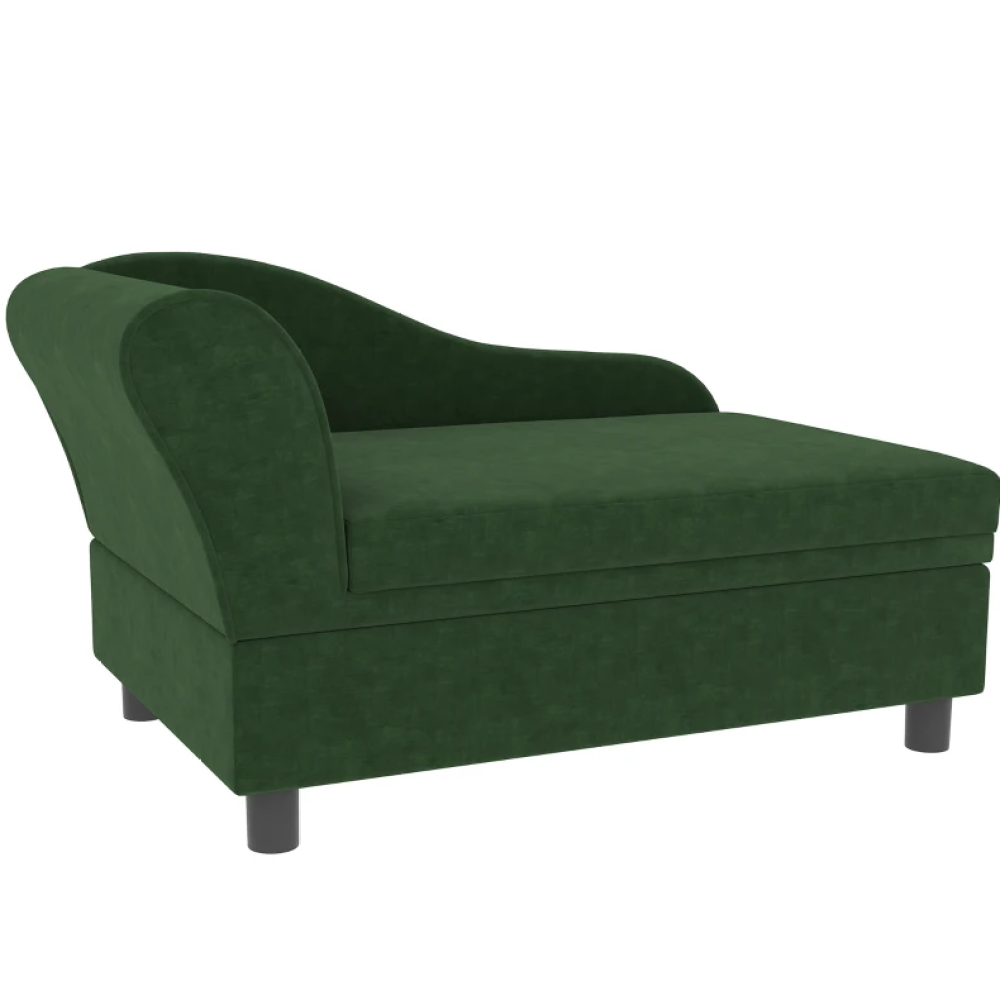 Pet Sofa Bed Couch with Storage,with Soft Cushion , Green