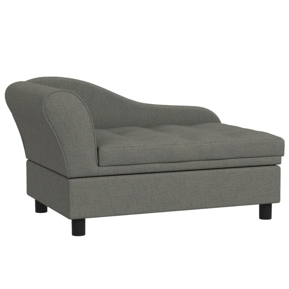 Pet Sofa Dog Sofa for Small Dogs with Storage, Gray