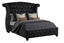 Crystal Tufted Full Bed Made with Wood in Black Color