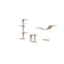 Modern Wall-Mounted Cat Furniture - 4pcs