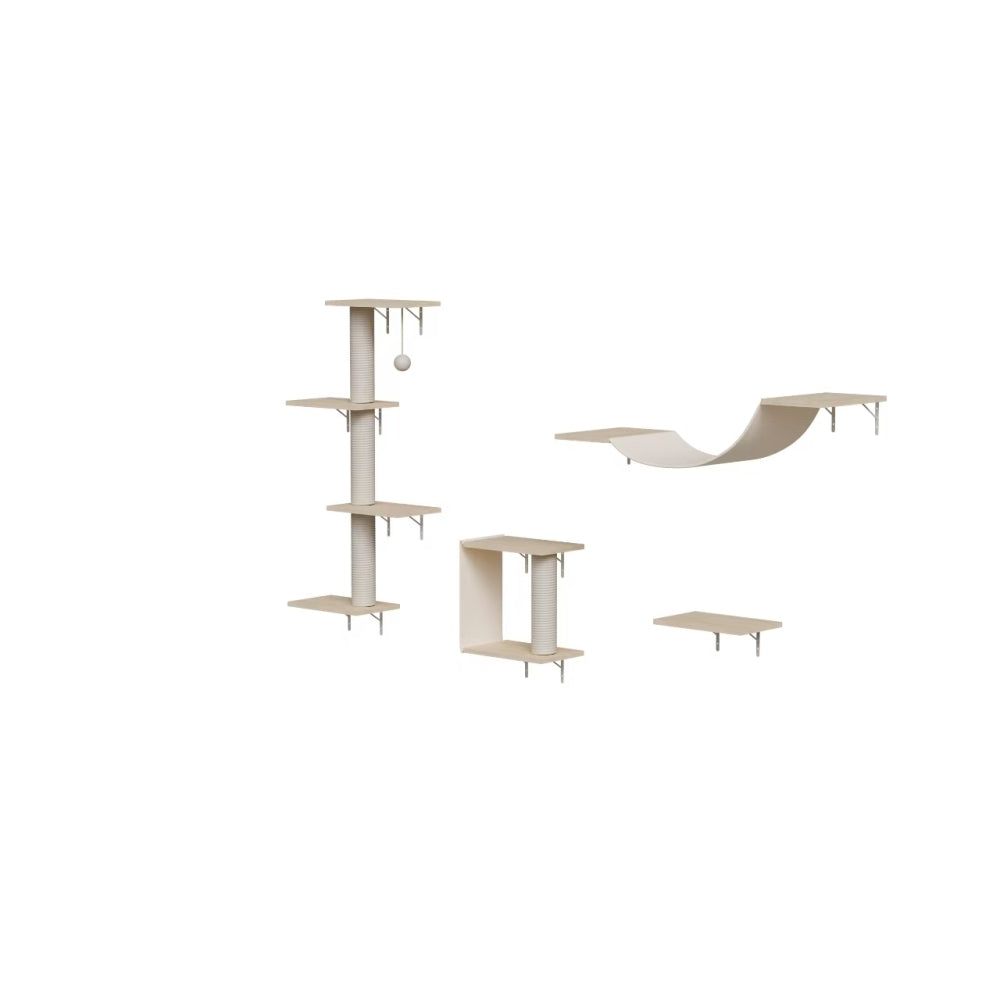Modern Wall-Mounted Cat Furniture - 4pcs