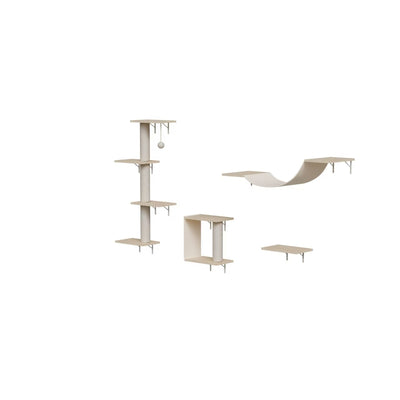 Modern Wall-Mounted Cat Furniture - 4pcs