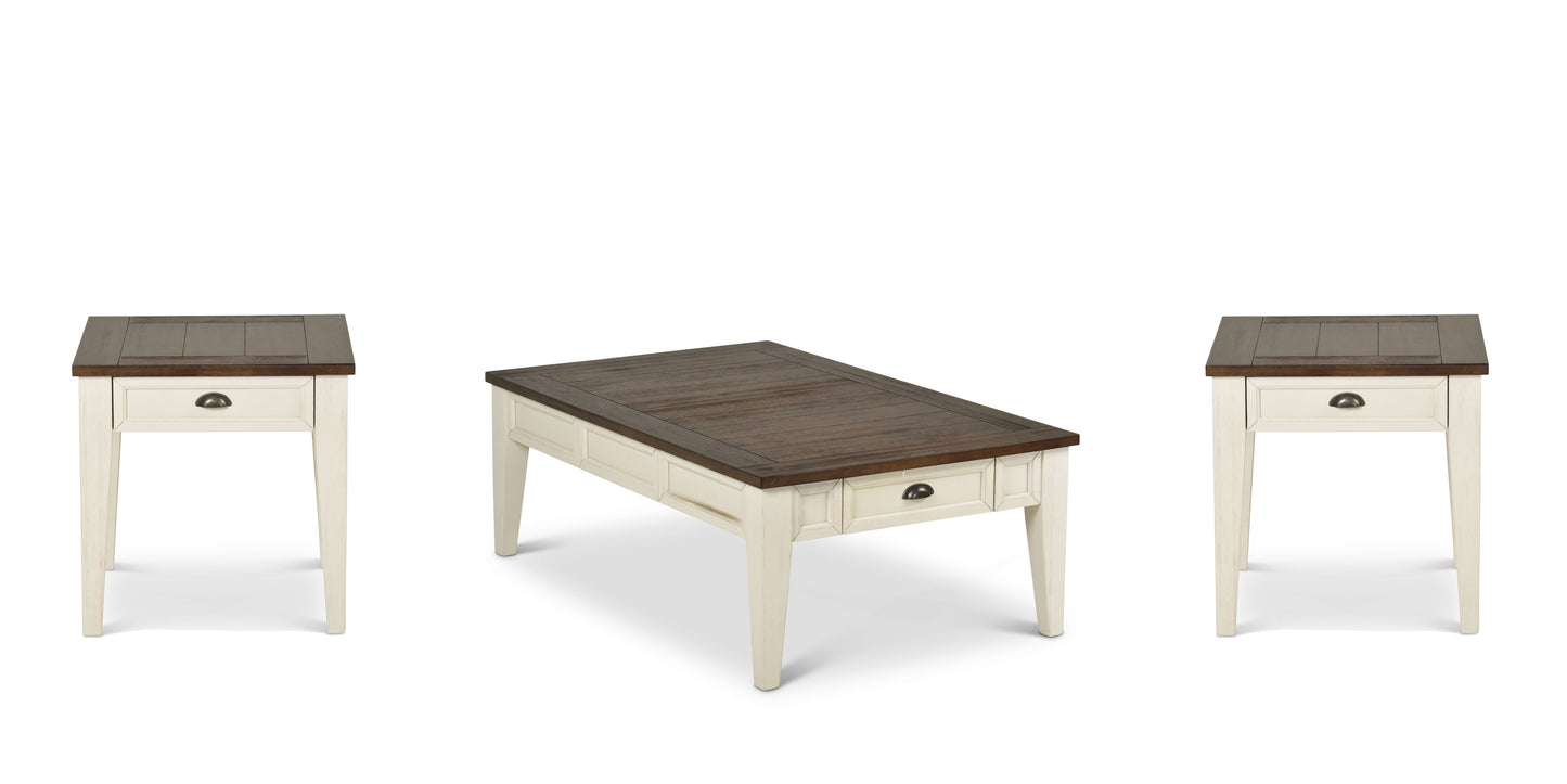 Cayla - 3 Piece Table Set - White