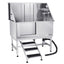 50 Inch Dog Grooming Bath Tub Stainless Steel w Stairs Water Filter Left
