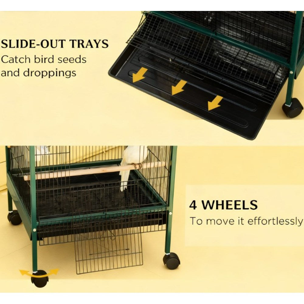 Bird Aviary Indoor with Multi-Door Design,Large Bird Cage for Wingspan