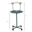PawHut 48" Rolling T-Stand Bird Training Activity Playground With Perch