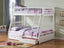 Jason White Finish Twin/Full Bunk Bed W/Storage