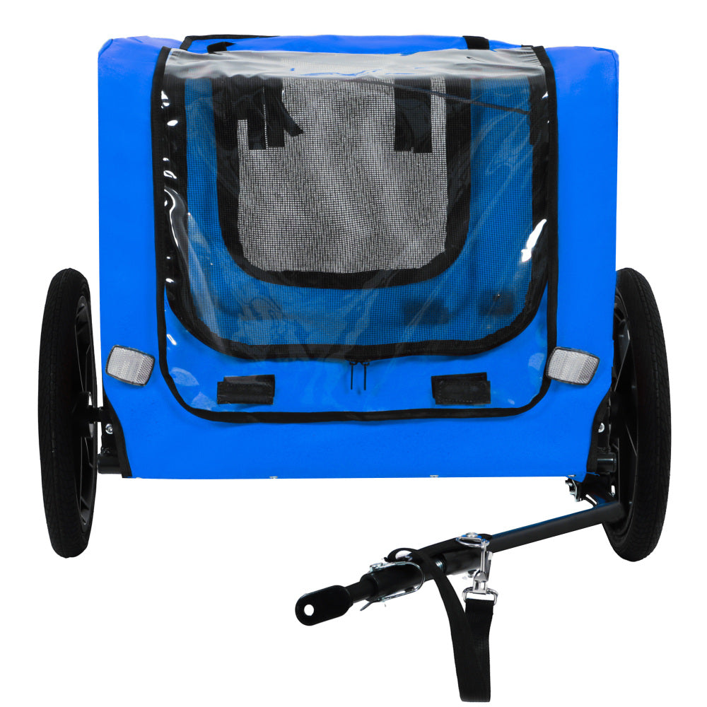 Pet Bike Trailer Dog Cart for Bicycle,Suitable for Small and Medium Pets, Easy Folding Cart Frame, Quick Release Wheel, Non-Slip Floor, Internal Leash
