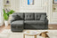 Sectional Sofa Bed L-Shaped Sofa Couch Bed with USB Port, Reversible Sofa Couch Sleeper with Pull Out Bed, Chaise with Storage, Pull Out Couch for Living Room