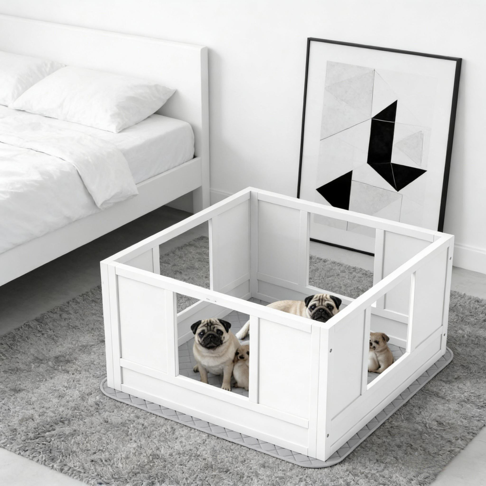 Pet Box,Whelping Box with Whelping Pad