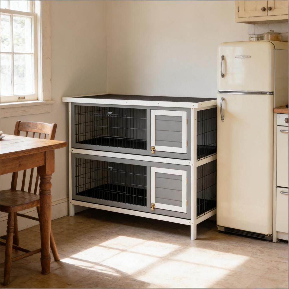 Pet House,2-Story Large Rabbit Hutch