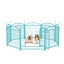 Dog Playpen Indoor 24 inch 8 Panels Metal Dog Pen Pet Dog Fence Outdoor Exercise Pen with Doors, Heavy Duty Dog Fence Puppy Pen for Large Medium Small Dogs Indoor Outdoor Foldable Pet Exercise Pen