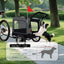 Extra Large 2-in-1 Bike Trailer & Push Cart for Pets - Detachable Bike Hitch & Push Handle Included - All-Terrain Wheels Quick Release, Non-Slip Floor, Internal Leash,  Up to 88 lbs, Black- Grey
