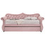 Pink Upholstered Twin Daybed with Trundle
