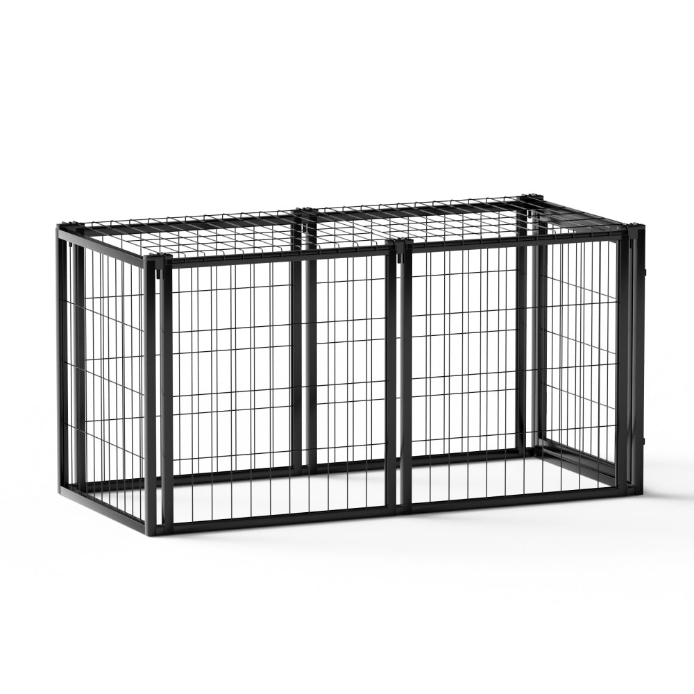 Dog Crate 63" Dog Kennel for Small Medium Dogs, Puppy Dog Playpen with Top, Pet Cage, Indoor, Black.63"L x 29.9"W x 31.9"H.