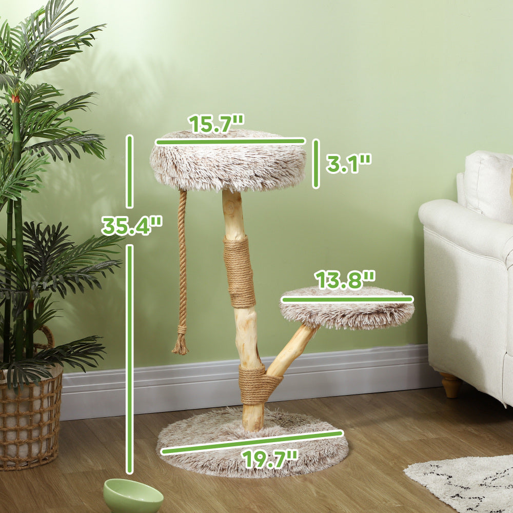 Cat Tree,Cat Tree for Indoor Cats with Wooden Scratching Posts